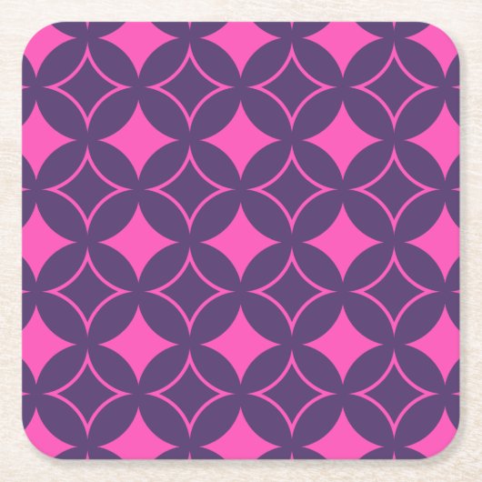 Rosa und lila Shippo Rechteckiger Pappuntersetzer (Vorderseite)