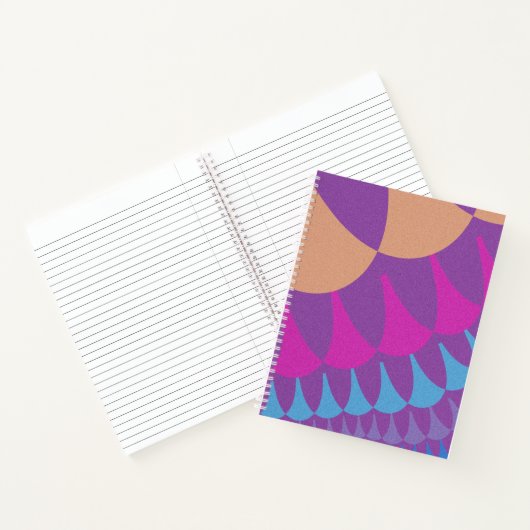 Rosa und Lila Skala Notizbuch (Innenseite)