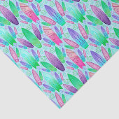 Rosa und Lila Sommersurfbretter Seidenpapier (Ausschnitt)