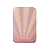 Rosa und Lila Sonnenaufgang Ombre Farbe Badematte (Vorderseite Vertikal)