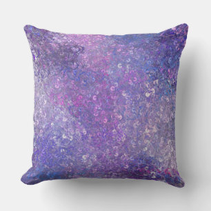 Rosa und lila Strass-Bling Kissen
