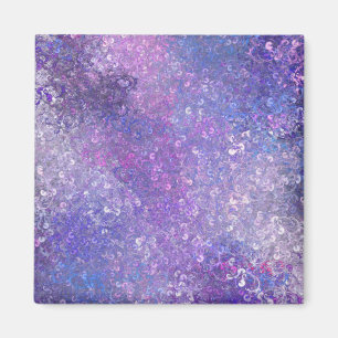 Rosa und lila Strass-Bling  Magnet
