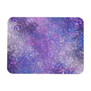 Rosa und lila Strass-Bling Magnet