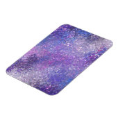 Rosa und lila Strass-Bling Magnet (Linke Seite)