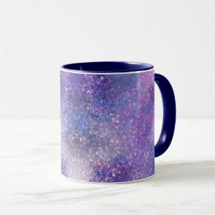Rosa und lila Strass-Bling  Tasse