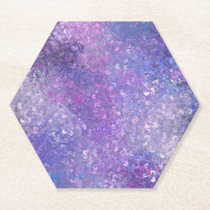 Rosa und lila Strass-Bling Untersetzer