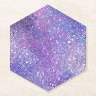 Rosa und lila Strass-Bling  Untersetzer