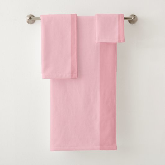 Rosa und lila Streifen Badhandtuch Set (Insitu)