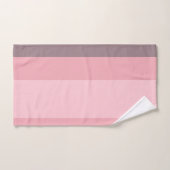 Rosa und lila Streifen Badhandtuch Set (Handtuch)