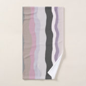 Rosa und Lila Streifen Badhandtuch Set (Handtuch)