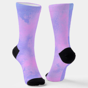 Rosa und Lila Sturmwolken Socken