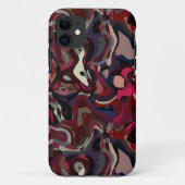 Rosa und lila Swirl abstrakt Case-Mate iPhone Hülle (Rückseite)