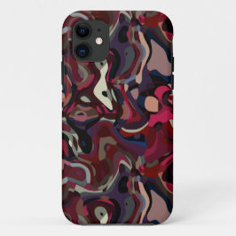 Rosa und lila Swirl abstrakt Case-Mate iPhone Hülle