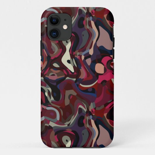 Rosa und lila Swirl abstrakt Case-Mate iPhone Hülle (Rückseite)