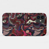Rosa und lila Swirl abstrakt Case-Mate iPhone Hülle (Rückseite (Horizontal))