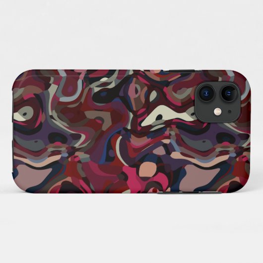 Rosa und lila Swirl abstrakt Case-Mate iPhone Hülle (Rückseite (Horizontal))