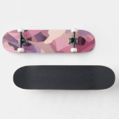 Rosa und lila Tarnmuster Skateboard (Horizontal)