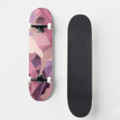 Rosa und lila Tarnmuster Skateboard (Vorderseite)