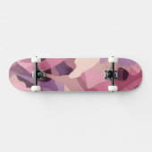 Rosa und lila Tarnmuster Skateboard (Horizontal)