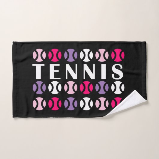 Rosa und 💜 lila Tennis 🎾 Handtuch (Handtuch)