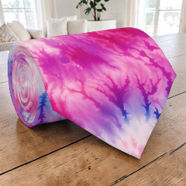 Rosa und lila Tie-Dye-Retro-Schlips Krawatte