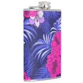 Rosa und Lila tropisch - Ein helles Design für Hib Flachmann (Rechts)