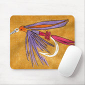 "Rosa und Lila" Trout Fly Mousepad (Mit Mouse)
