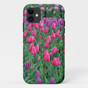 Rosa und lila Tulpen Frühjahrsgarten Case-Mate iPhone Hülle