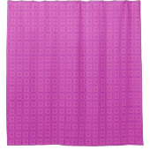 Rosa und Lila walisische Imitate TapestPattern Duschvorhang (Vorderseite)