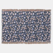 Rosa und Lila | Wasserfarbenes Muster Decke (Vorderseite)