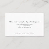 Rosa und Lila Wasserfarbenwache Visitenkarte (Rückseite)