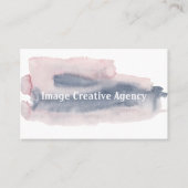 Rosa und Lila Wasserfarbenwache Visitenkarte (Vorderseite)