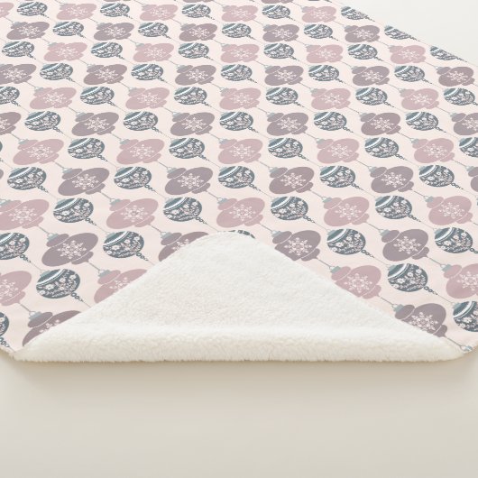 Rosa und Lila Weihnachtsschmuck Sherpa Blanket Sherpadecke (3/4)