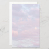 Rosa und Lila Wolken Briefpapier (Vorne/Hinten)
