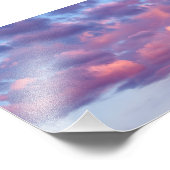Rosa und Lila Wolken Fotodruck (Ecke)