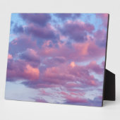 Rosa und Lila Wolken Fotoplatte (Seite)