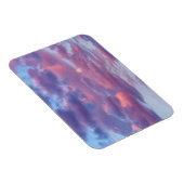 Rosa und Lila Wolken Magnet (Rechte Seite)