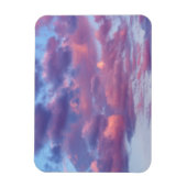 Rosa und Lila Wolken Magnet (Vertikal)