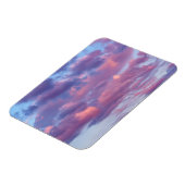 Rosa und Lila Wolken Magnet (Linke Seite)