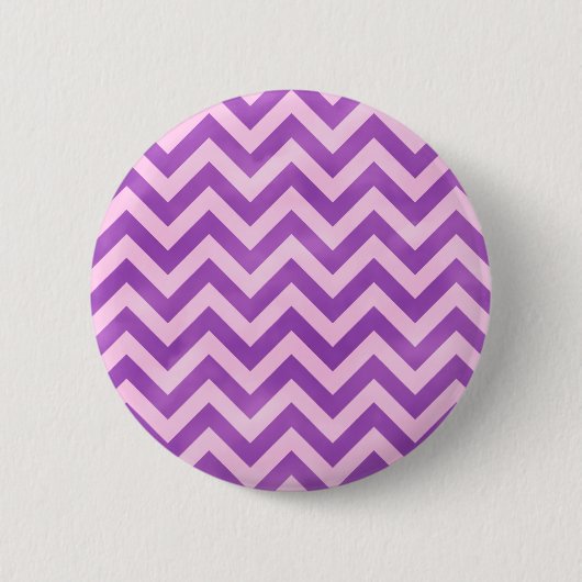 Rosa und Lila Zigzag Button (Vorderseite)