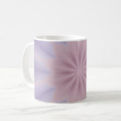 Rosa und Lilac 3D Blume Drei Kaffeetasse (Vorderseite Links)