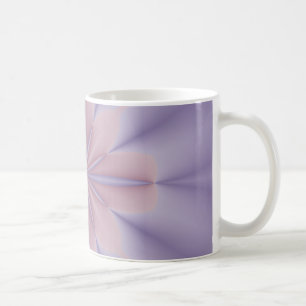 Rosa und Lilac 3D Blume Zwei Kaffeetasse