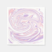 Rosa und Lilac Moderne Marmorstraßen Serviette (Vorderseite)