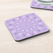 Rosa und Lilac Rosette Getränkeuntersetzer (Linke Seite)