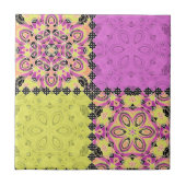 Rosa und Limon , Patchwork Fliese (Vorderseite)