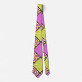 Rosa und Limon , Patchwork Krawatte (Vorderseite)