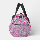Rosa und Magenta geometrisches Blockmuster Duffle Bag (Rechts)