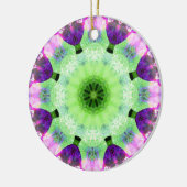 Rosa und Magenta Mandala Runde Ornamente (Links)