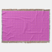 Rosa und Magenta Welsh Tapestart Muster Blanket Decke (Vorderseite)