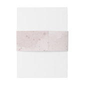 Rosa- und Marinehochzeit Blume Einladungsbanderole (Rückseitenbeispiel)